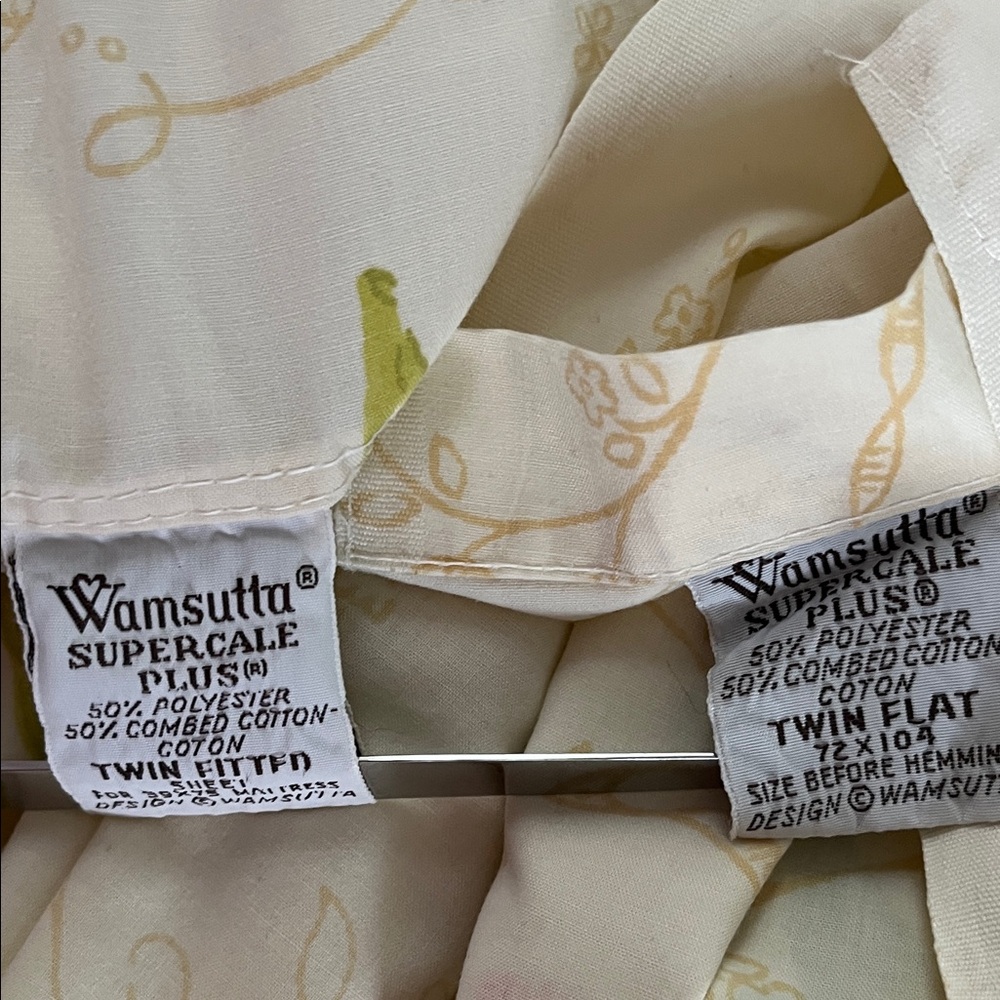 Vintage Floral Contry Cottage Wamsutta Supercale Plus sheet set twin - Picture 5 of 16
